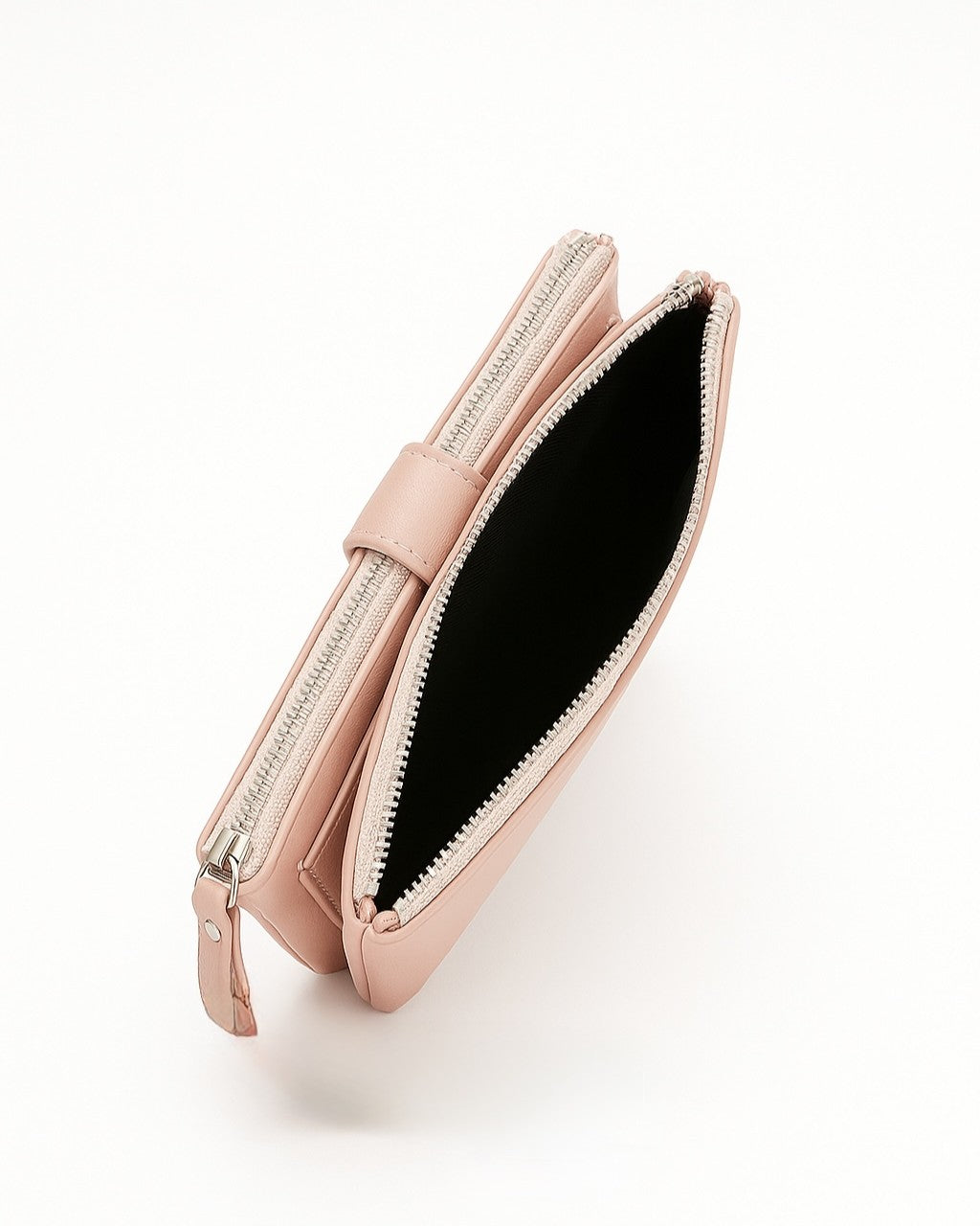 Double Pocket Soft Wallet - Pink