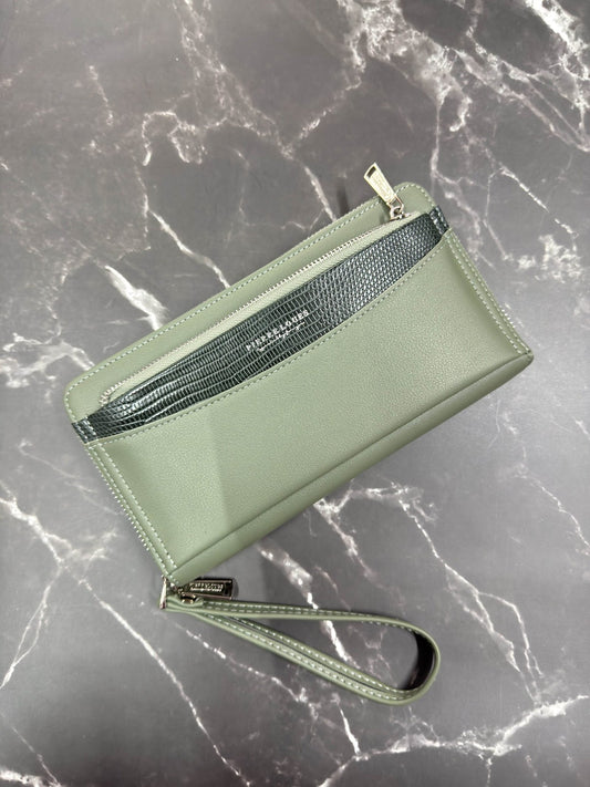 Green Textured Wallet