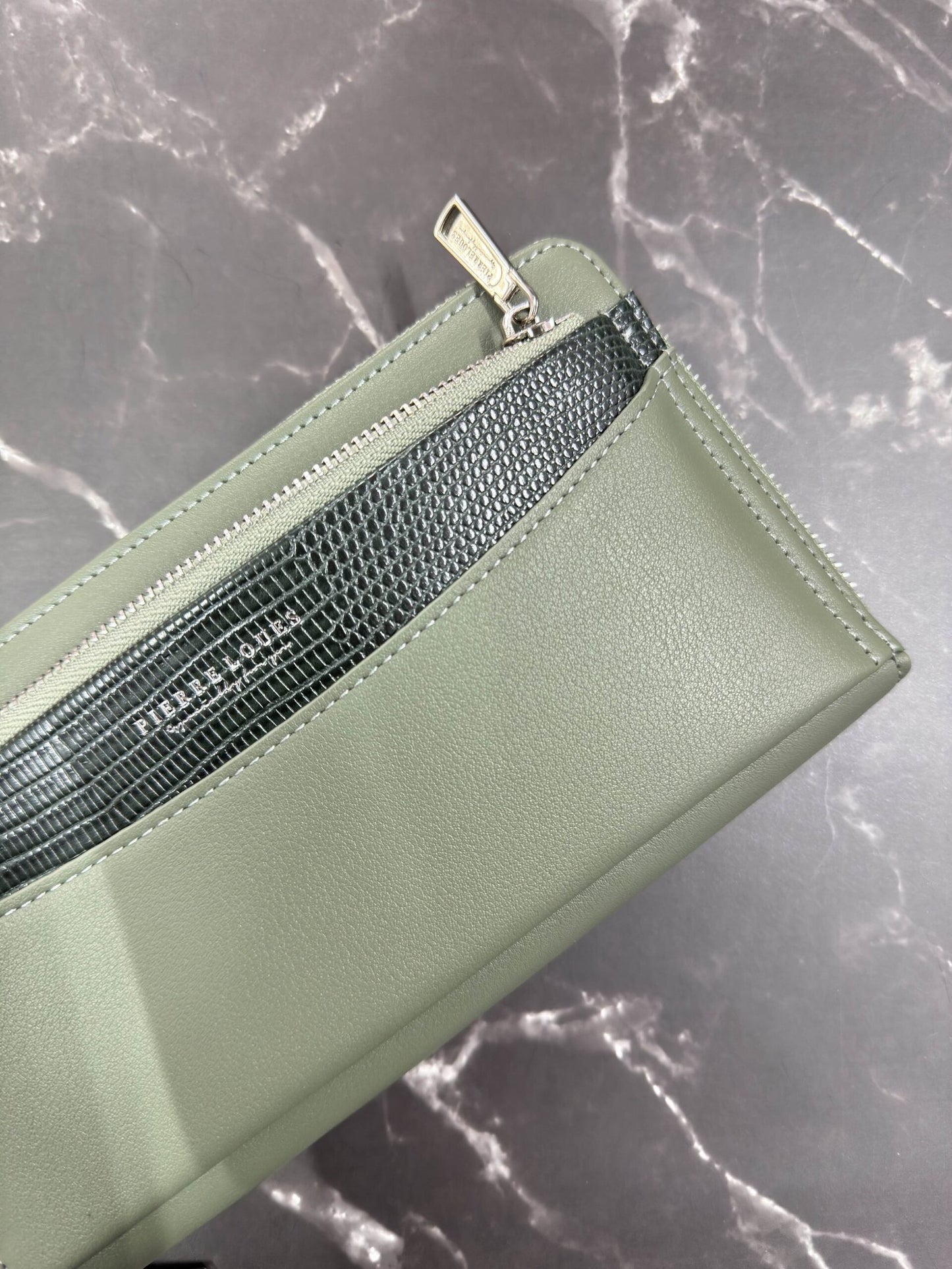Green Textured Wallet