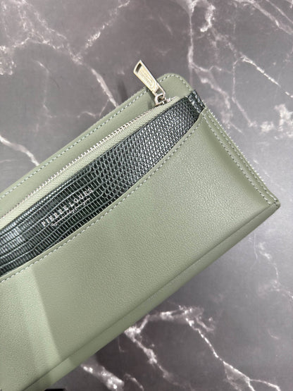 Green Textured Wallet