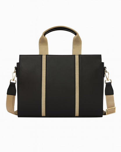 The Madam Laptop Tote Bag - Black