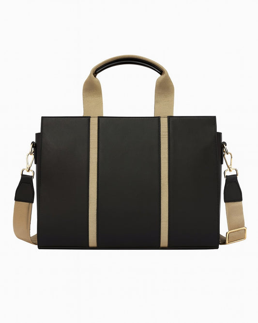 The Madam Laptop Tote Bag - Black