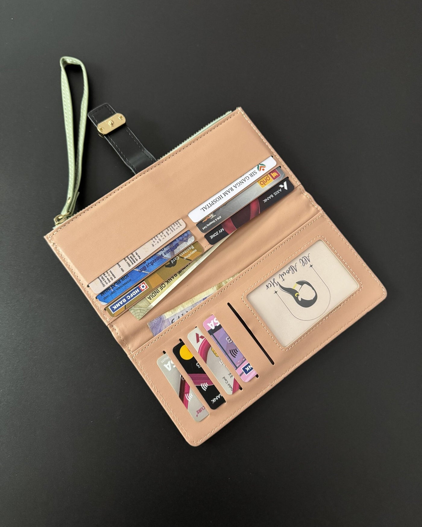 Textured Flower Wallet