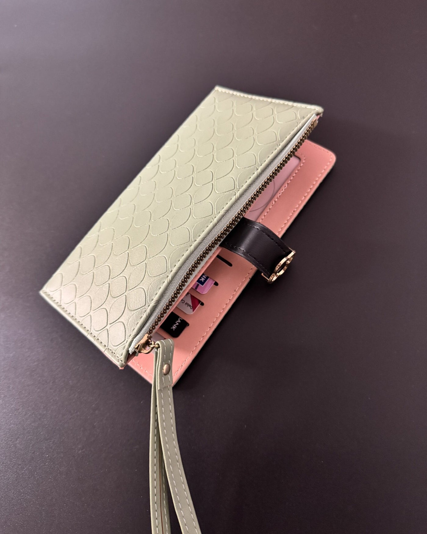 Textured Flower Wallet