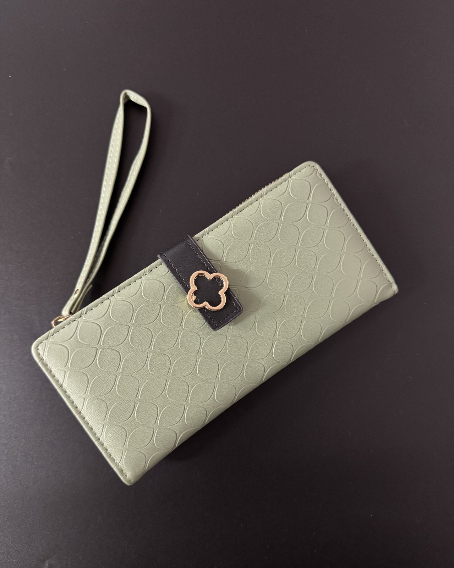 Textured Flower Wallet