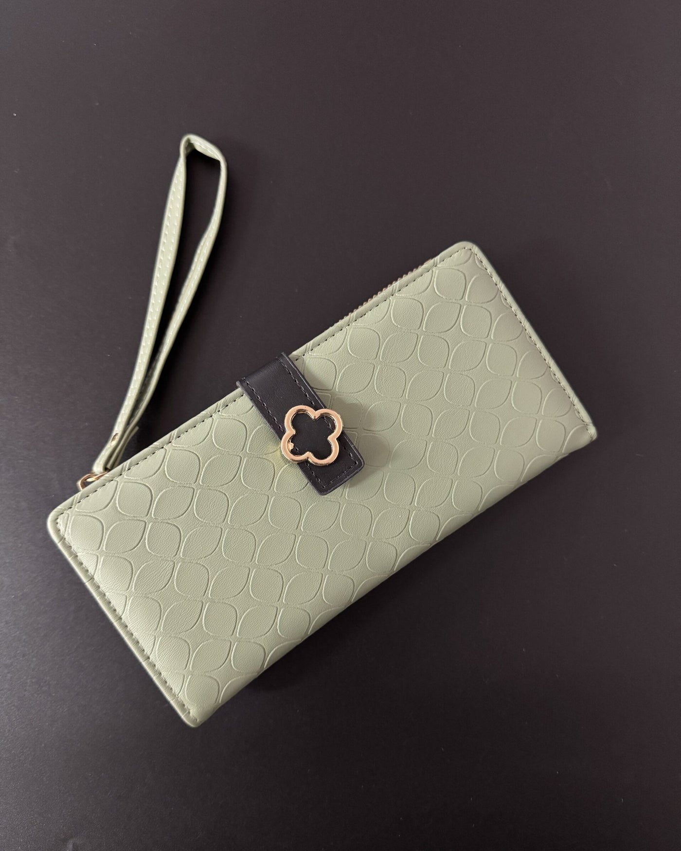 Textured Flower Wallet