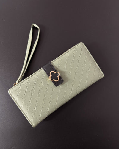 Textured Flower Wallet
