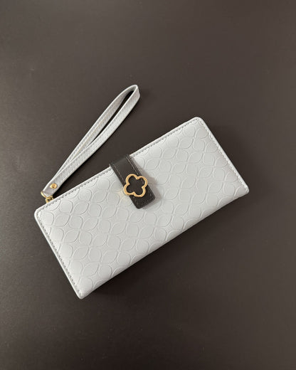 Textured Flower Wallet