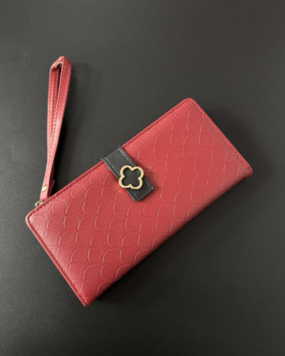 Textured Flower Wallet