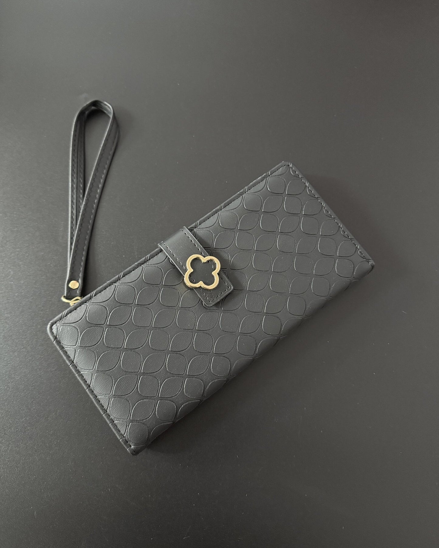 Textured Flower Wallet