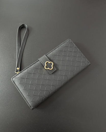 Textured Flower Wallet