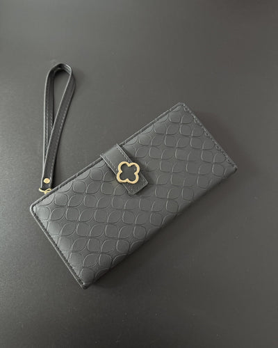 Textured Flower Wallet