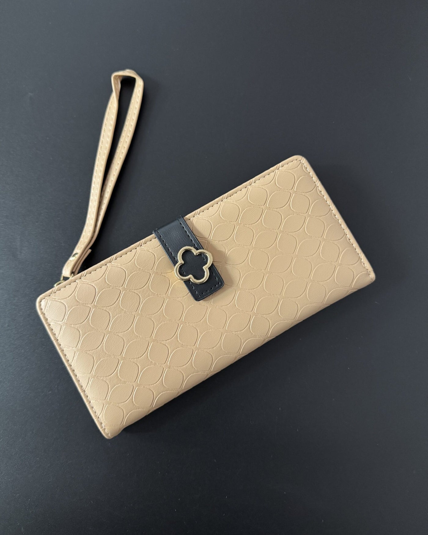 Textured Flower Wallet