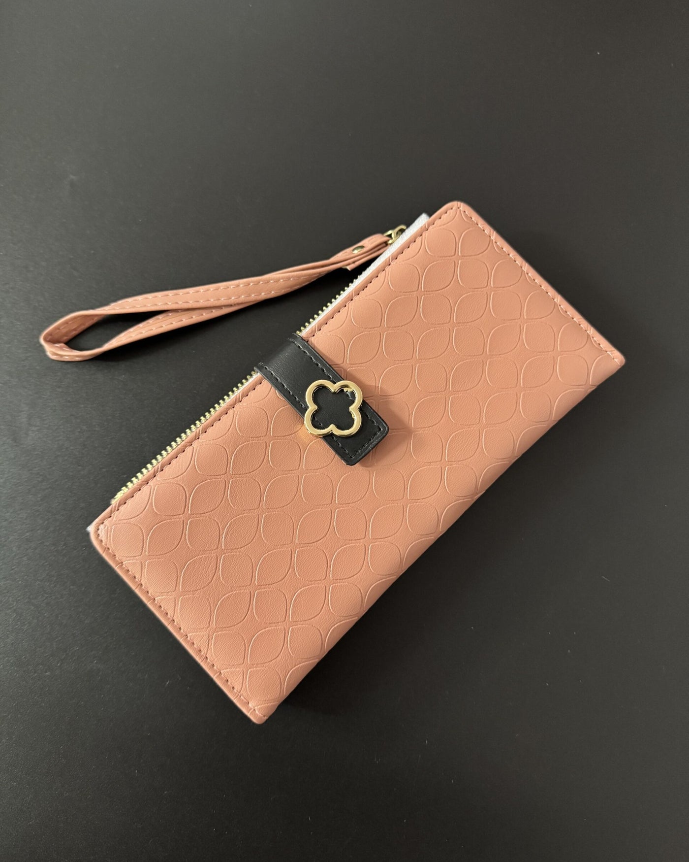 Textured Flower Wallet