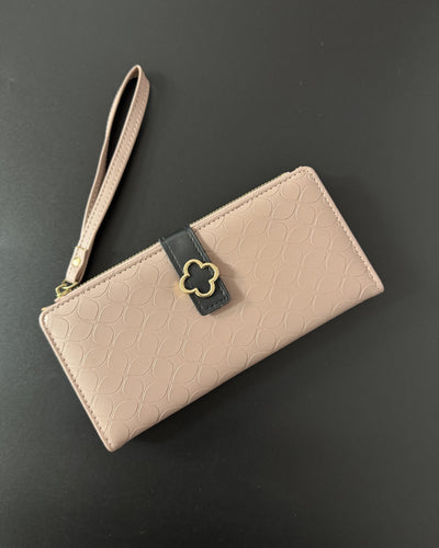 Textured Flower Wallet