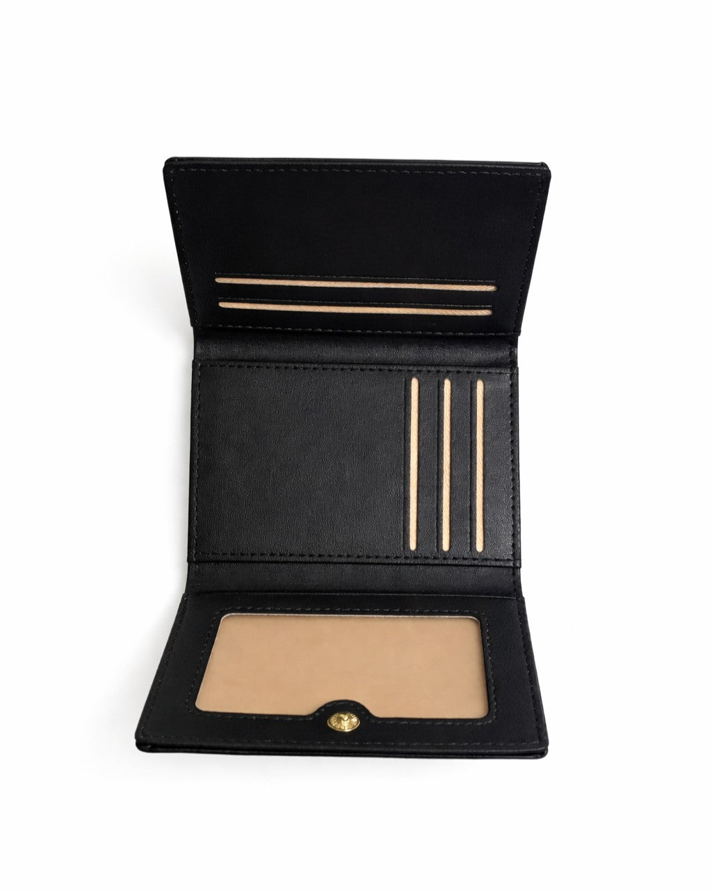 Bear Mini Trifold Wallet - Black
