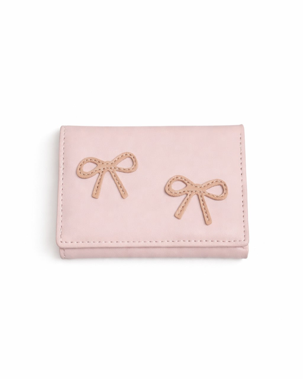 Bow Mini Trifold Wallet - Pink
