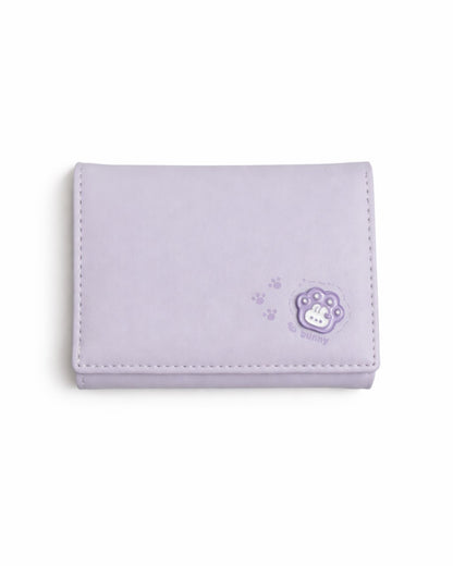 Bunny Mini Trifold Wallet - Purple