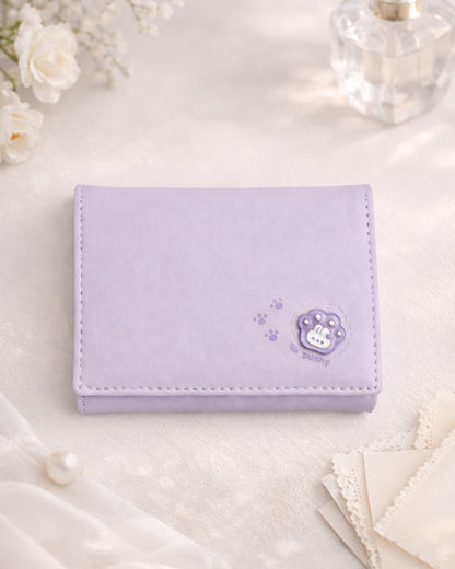 Bunny Mini Trifold Wallet - Purple