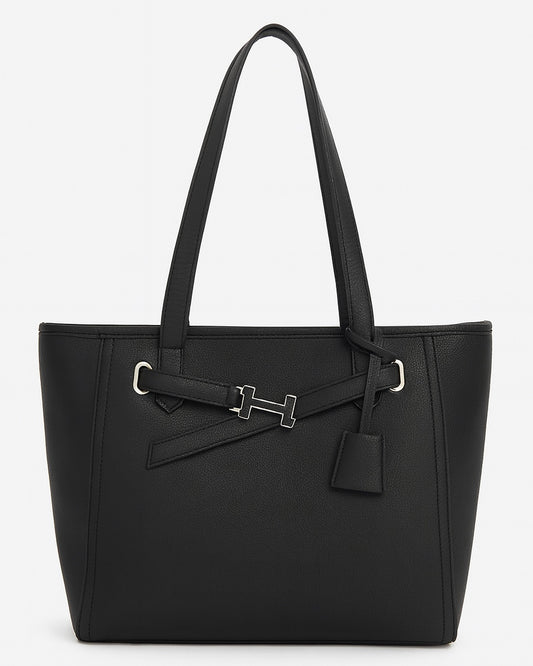 The H Laptop Tote Bag - Black