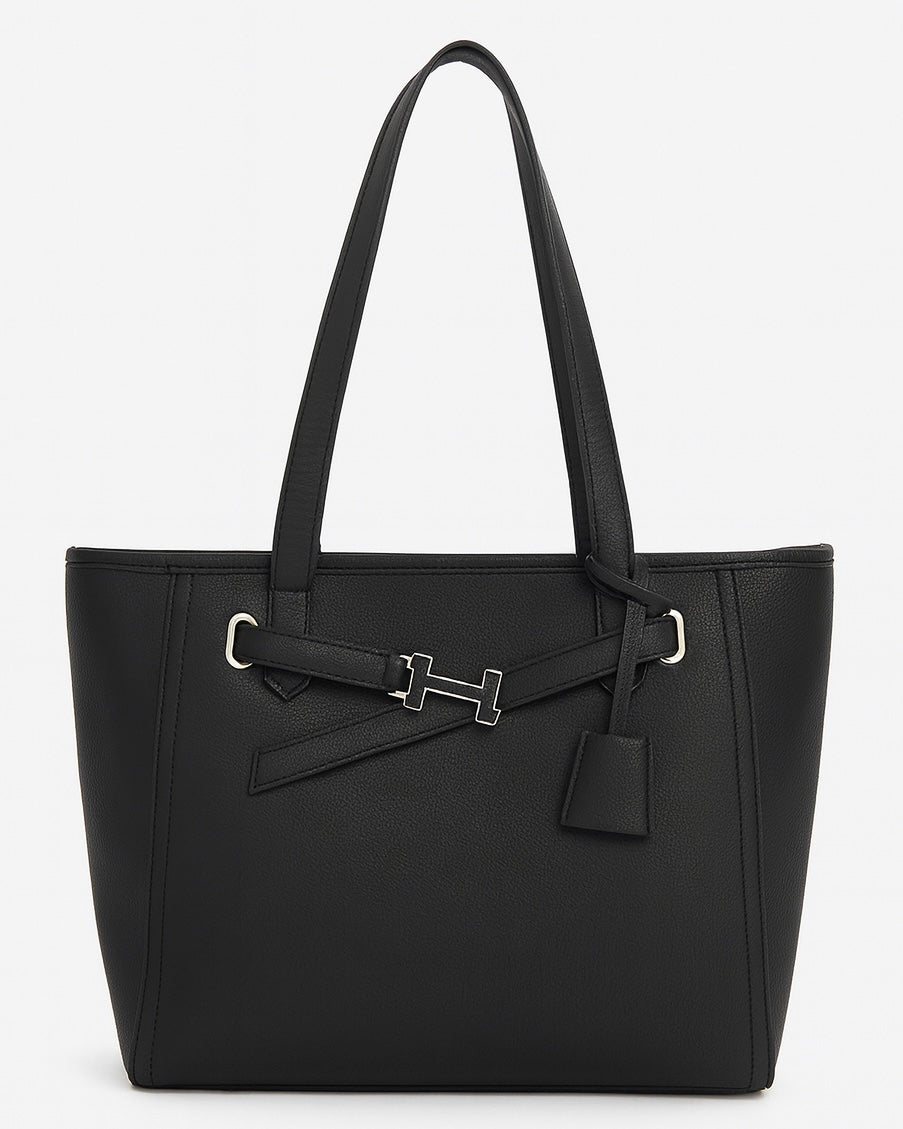 The H Laptop Tote Bag - Black