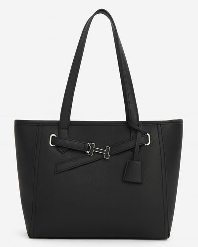 The H Laptop Tote Bag - Black
