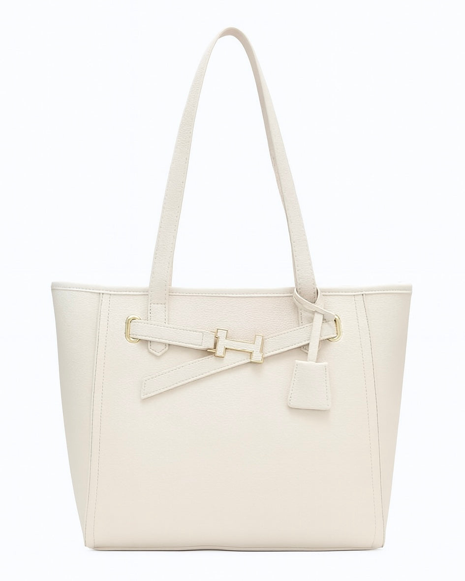 The H Laptop Tote Bag - Off White