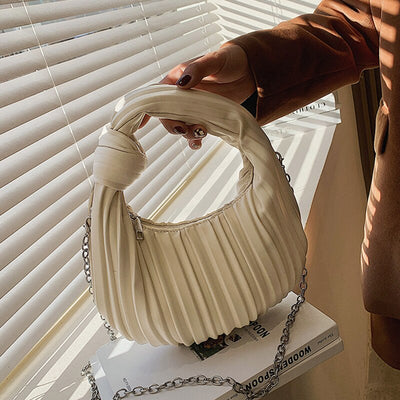 Hobo Pleated Knot Handbag