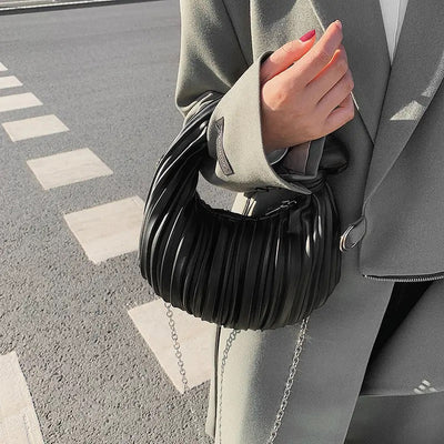 Hobo Pleated Knot Handbag