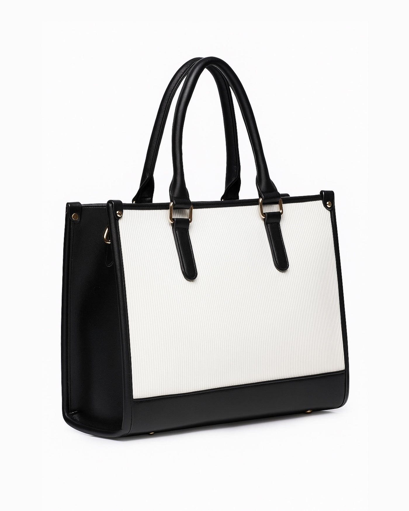 Day To Day Laptop Tote Bag - Black & White