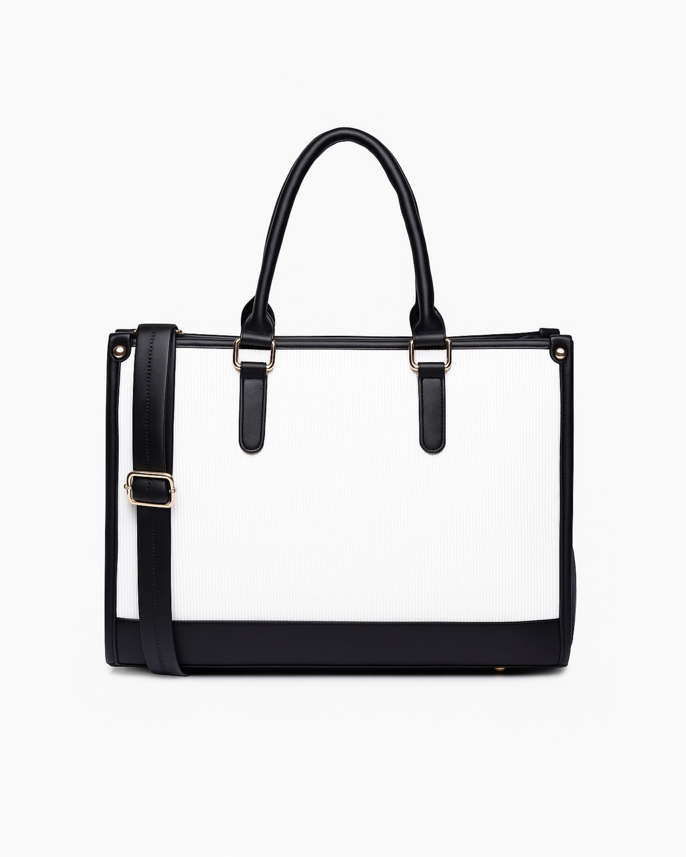 Day To Day Laptop Tote Bag - Black & White