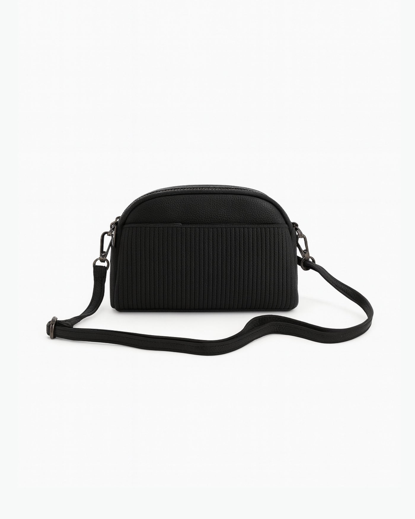 Black Striped Classic Sling Bag