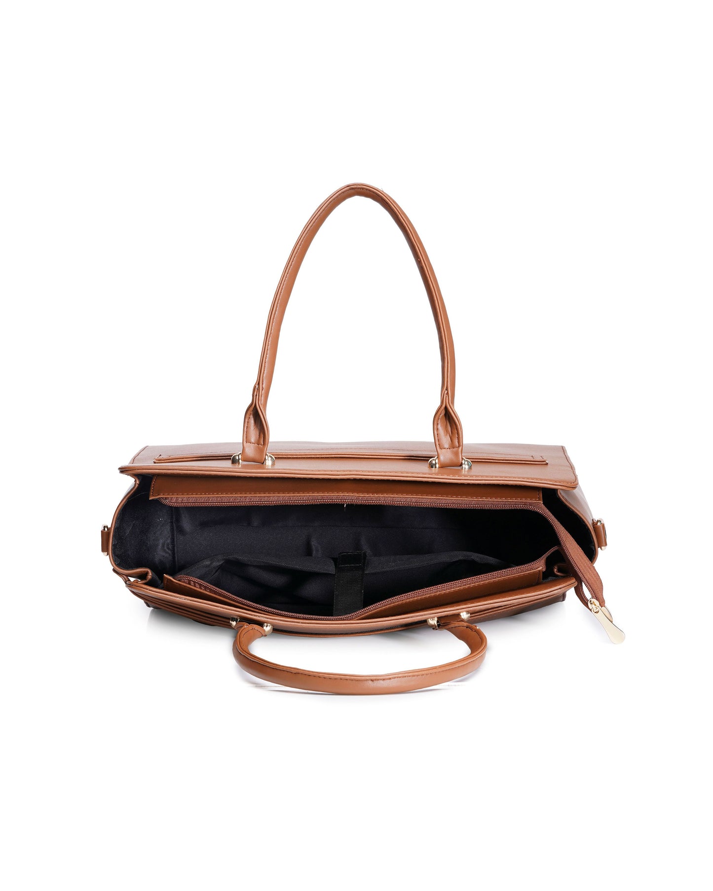 The Ample Laptop Tote Bag - Full Brown