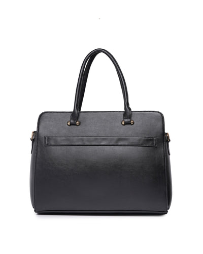 The Ample Laptop Tote Bag - Full Black