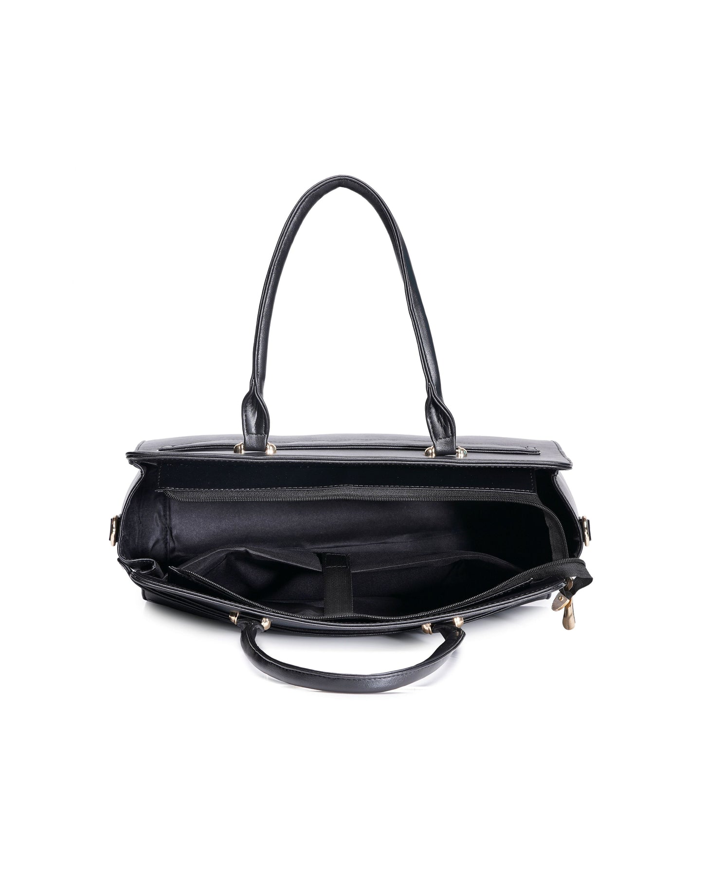 The Ample Laptop Tote Bag - Full Black