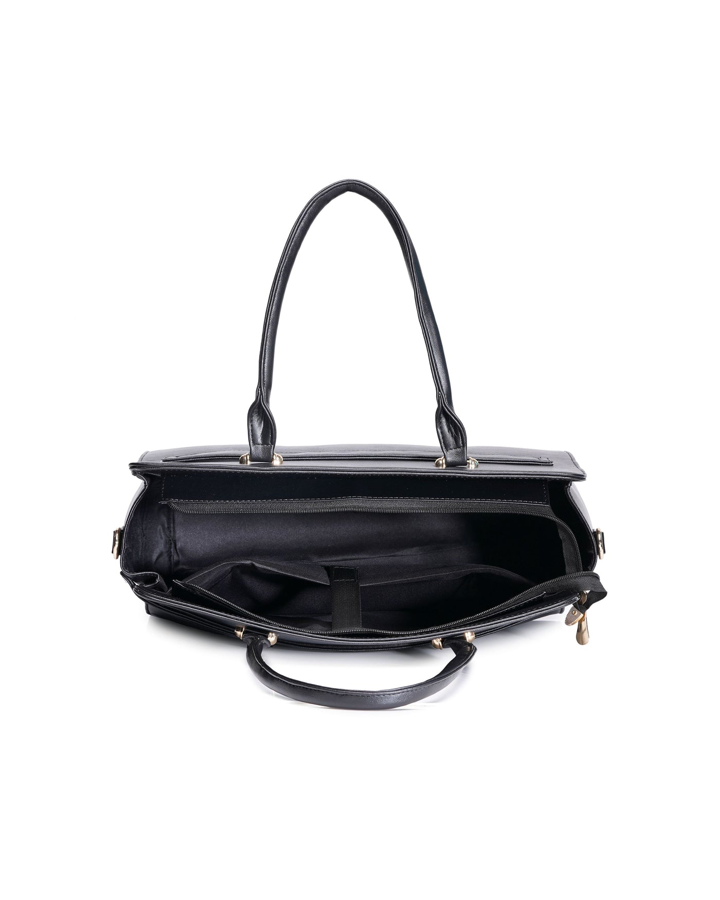 The Ample Laptop Tote Bag - Full Black