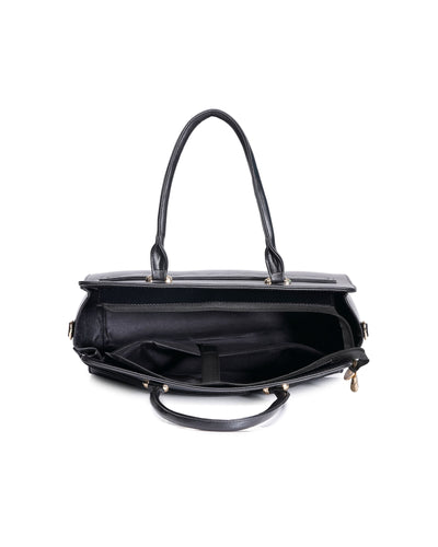 The Ample Laptop Tote Bag - Full Black