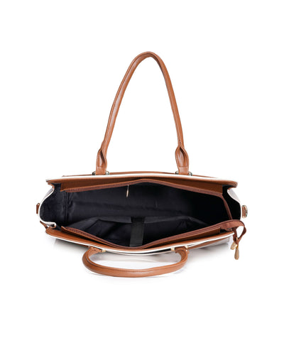 The Ample Laptop Tote Bag - Brown