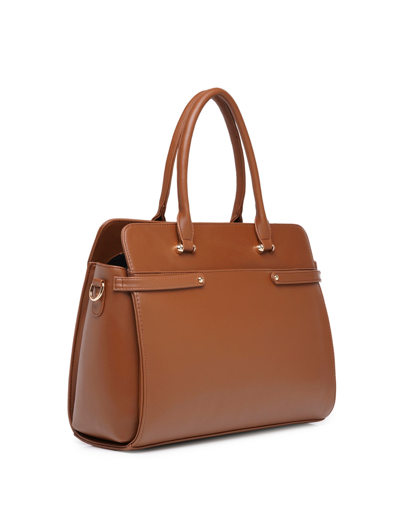 The Ample Laptop Tote Bag - Full Brown