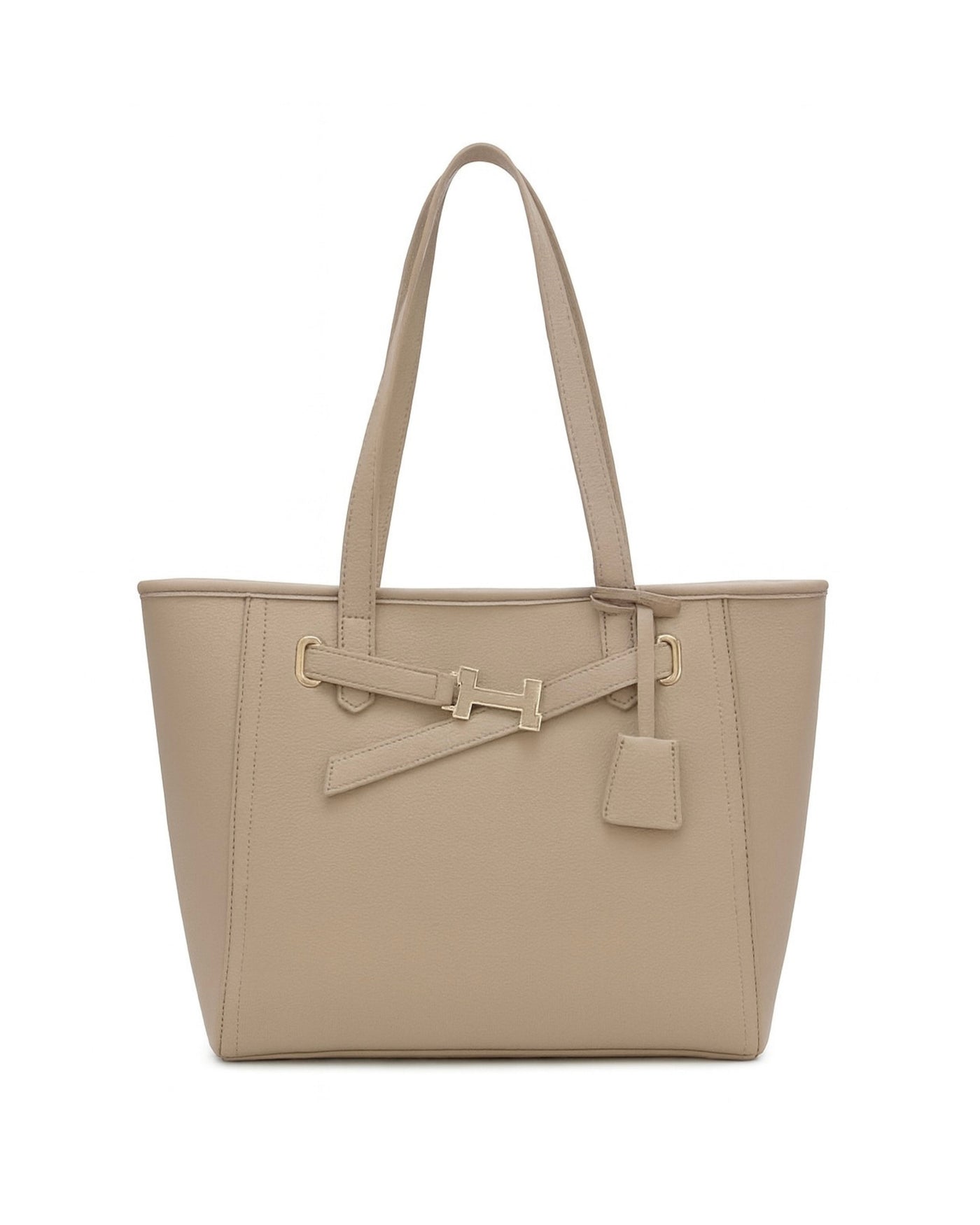 The H Laptop Tote Bag - Beige