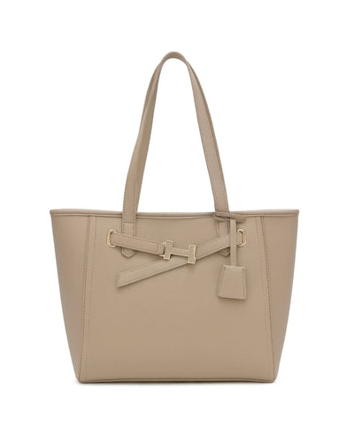 The H Laptop Tote Bag - Beige