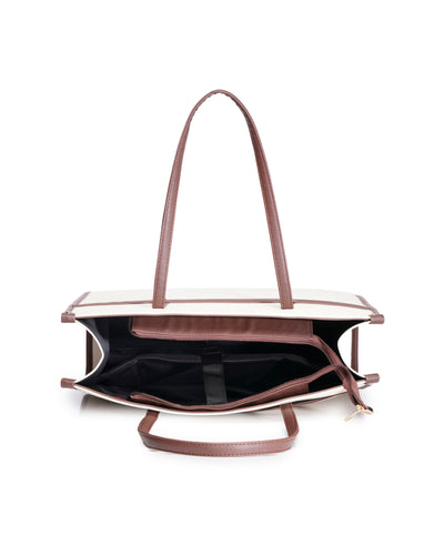 The League Laptop Tote Bag - Brown
