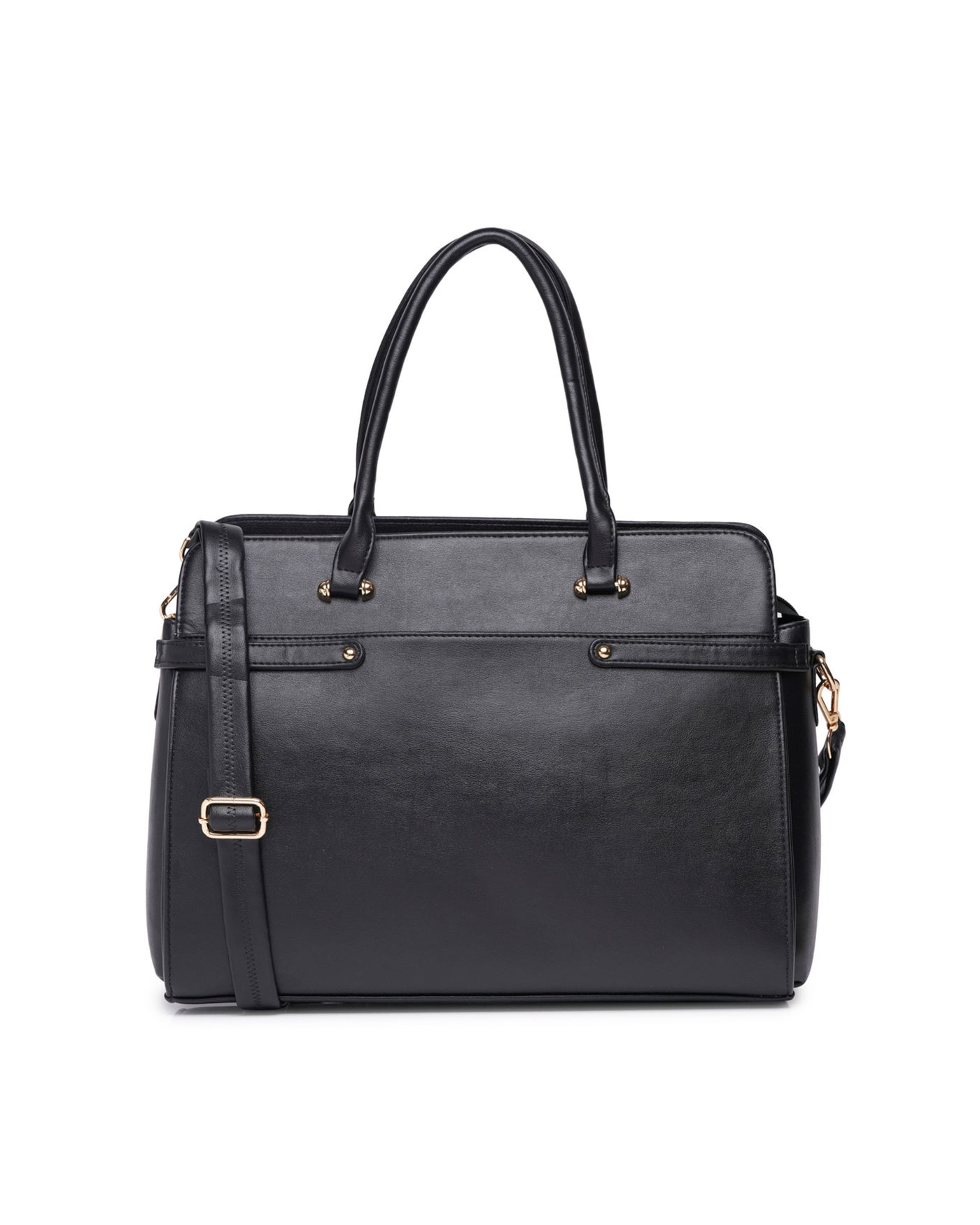 The Ample Laptop Tote Bag - Full Black