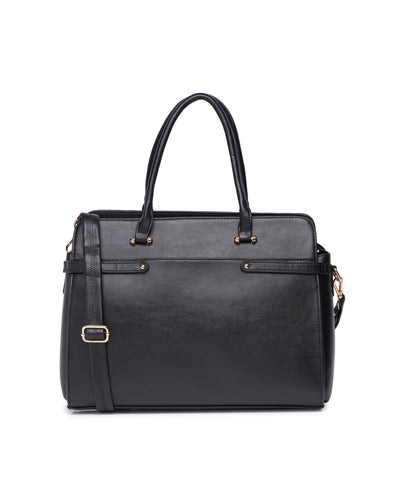 The Ample Laptop Tote Bag - Full Black