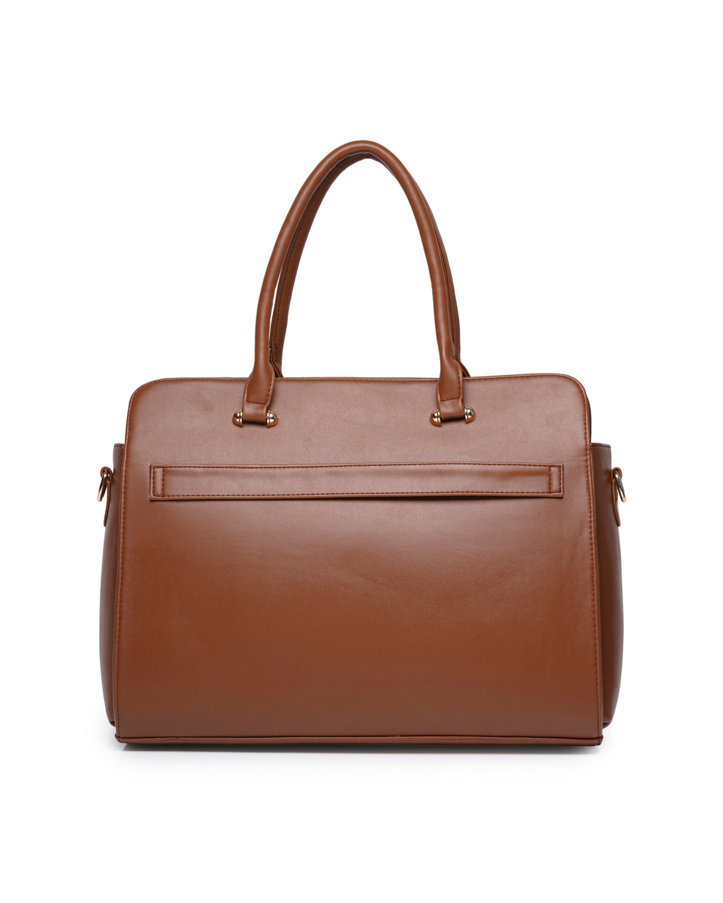 The Ample Laptop Tote Bag - Full Brown