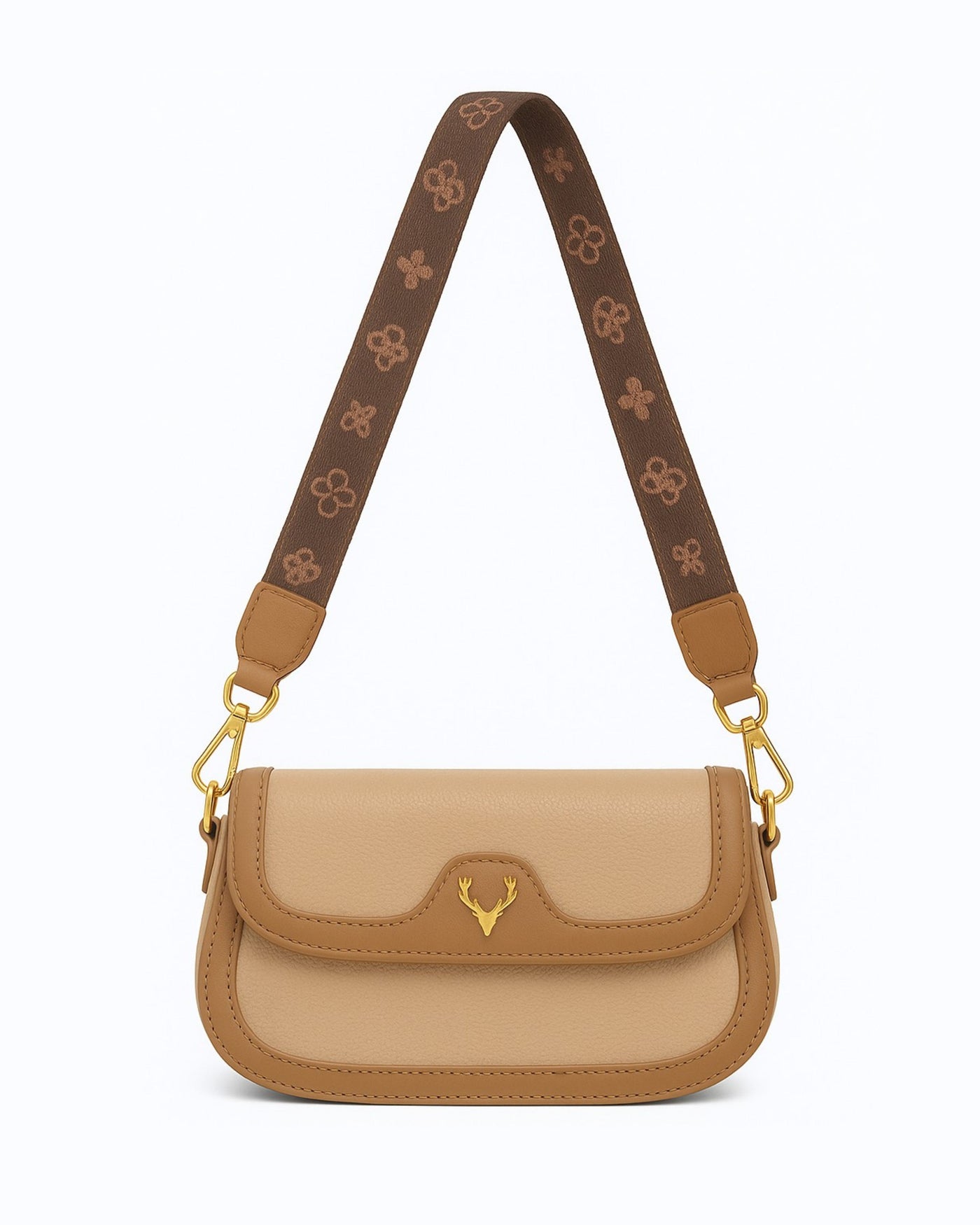 Deer 2 Compartment Sling Bag - Khaki