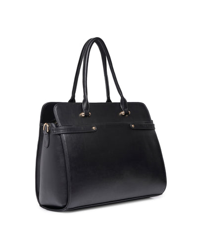 The Ample Laptop Tote Bag - Full Black