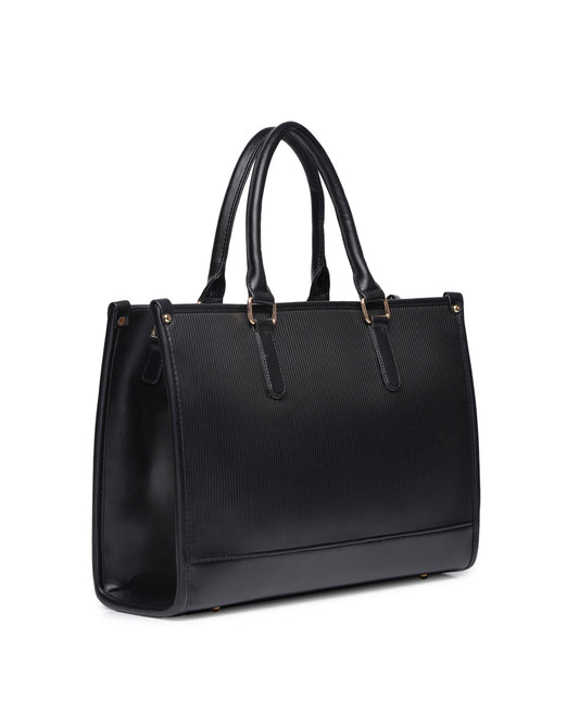Day To Day Laptop Tote Bag - Full Black