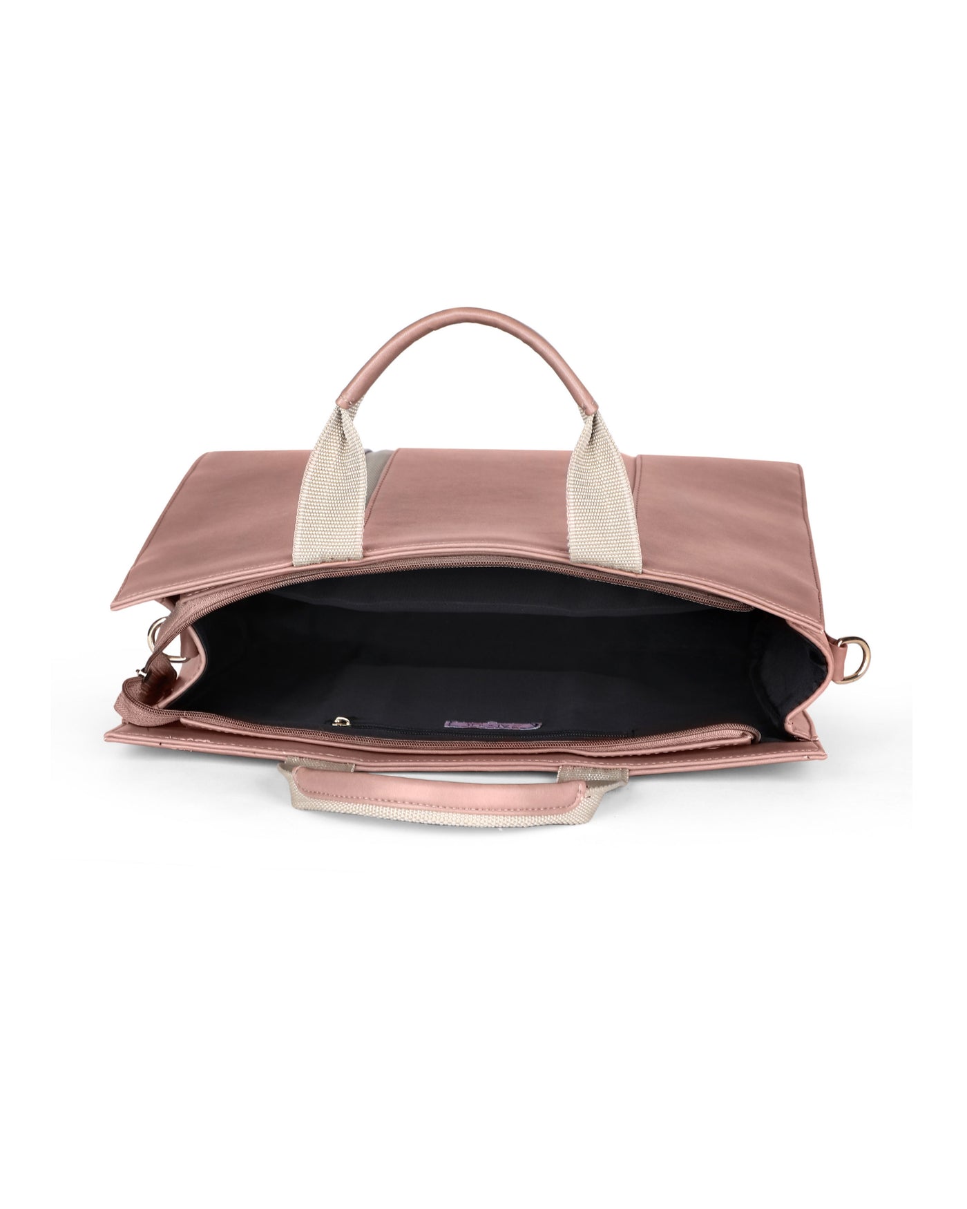 The Madam Laptop Tote Bag - Nude Pink
