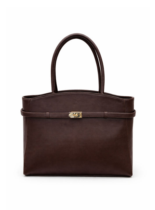 The Timeless Tote Bag - Chocolate Brown